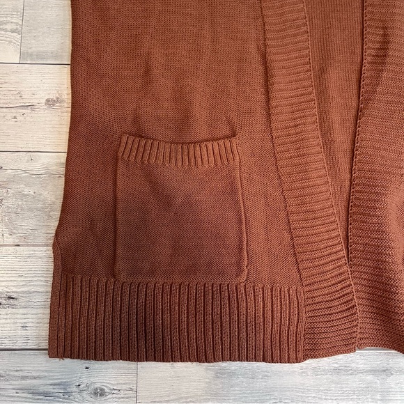 Plus Size Sonoma Goods For Life The Every Long Sleeve Cardigan - 1X Brown - Picture 8 of 11